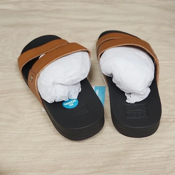 Brown Double Strap Sandals - Picture 4 of 5